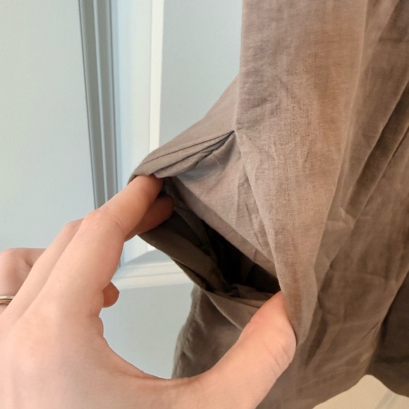 BCBGeneration Taupe Ruffled Midi Dress - Picture 3 of 8